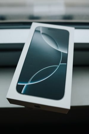 A box sitting on top of a window sill